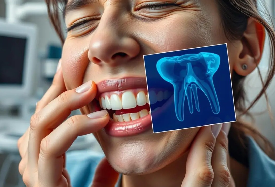 Ilustrasi Ai - Gejala Saraf Gigi Terinfeksi/Hibata.id