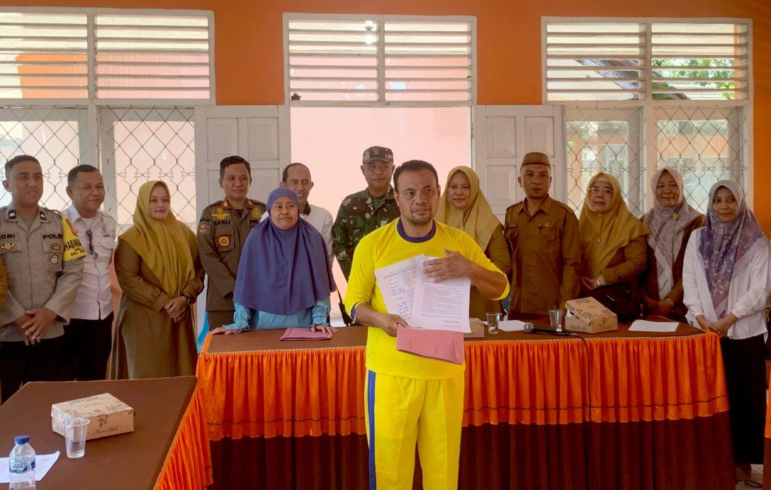 Lutfi Haryono, pengemis yang sempat viral di media sosial. Foto: Randa/Hibata.id