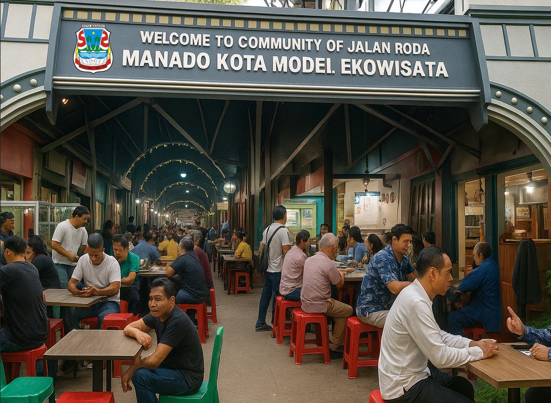 Jalan Roda Manado, Sentra Kuliner Halal/Hibata.id