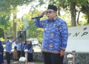 Wali Kota Gorontalo, Adhan Dambea saat memimpin apel Korps Pegawai Republik Indonesia (Korpri), Kamis, 17 Juli 2025. (Foto: Humas Pemkot Gorontalo)