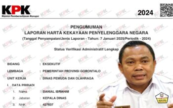 Danial Ibrahim, Kadis Dispora Provinsi Gorontalo/Hibata.id