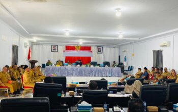 Dewan Perwakilan Rakyat Daerah (DPRD) Kabupaten Buton Tengah (Buteng) menggelar rapat gabungan komisi bersama pihak eksekutif, Senin (8/7/2025). Foto: Hibata.id