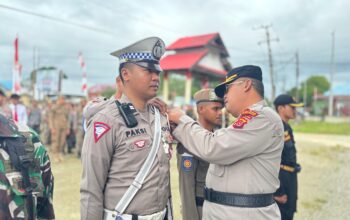 Kepolisian Resor (Polres) Buton Tengah menggelar Apel Gelar Pasukan dalam rangka Operasi Patuh Anoa 2025/Hibata.id