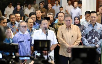 Koalisi besar Presiden Prabowo Subianto di tingkat nasional. Foto: Isti/Hibata.id