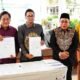 Pemerintah Kota Gorontalo saat melakukan penandatanganan kerja sama RKUD serta Program Pengembangan Operasional (PPO) berlangsung di Rumah Jabatan Wali Kota Gorontalo, Sabtu, 26 Juli 2025. (Foto: Humas Pemkot Gorontalo)
