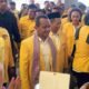 Ketua Umum Partai Golkar, Bahlil Lahadalia saat menghadiri Musyawarah Daerah (MUSDA) IV DPD Partai Golkar Provinsi Gorontalo. (Foto: Dok. Hibata.id)