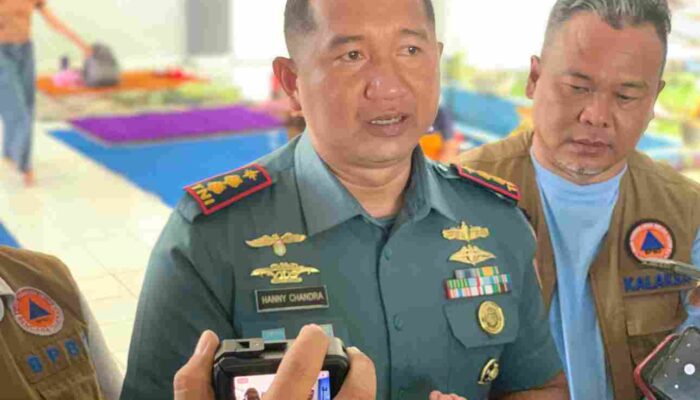 Lanal Gorontalo Sediakan Konsumsi dan Layanan Ambulans Gratis bagi Pengungsi