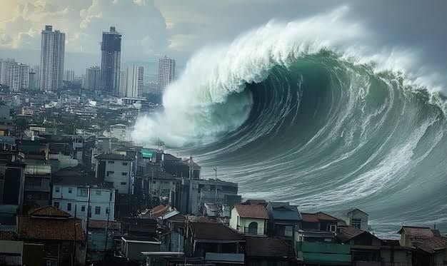Ilustrasi Tsunami. Foto: ist/Hibata.id