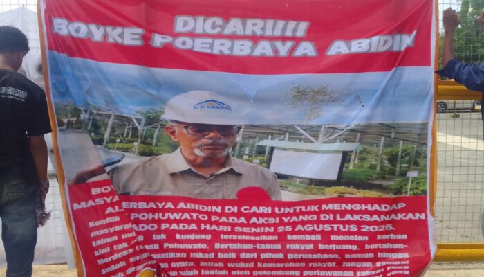 RADO Geruduk Kantor Pani Gold Project, Pasang Baliho “Direktur Dicari”