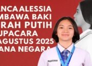 Bianca Alessia Christabella, Putri Tomohon Pembawa Baki Bendera di Istana Merdeka