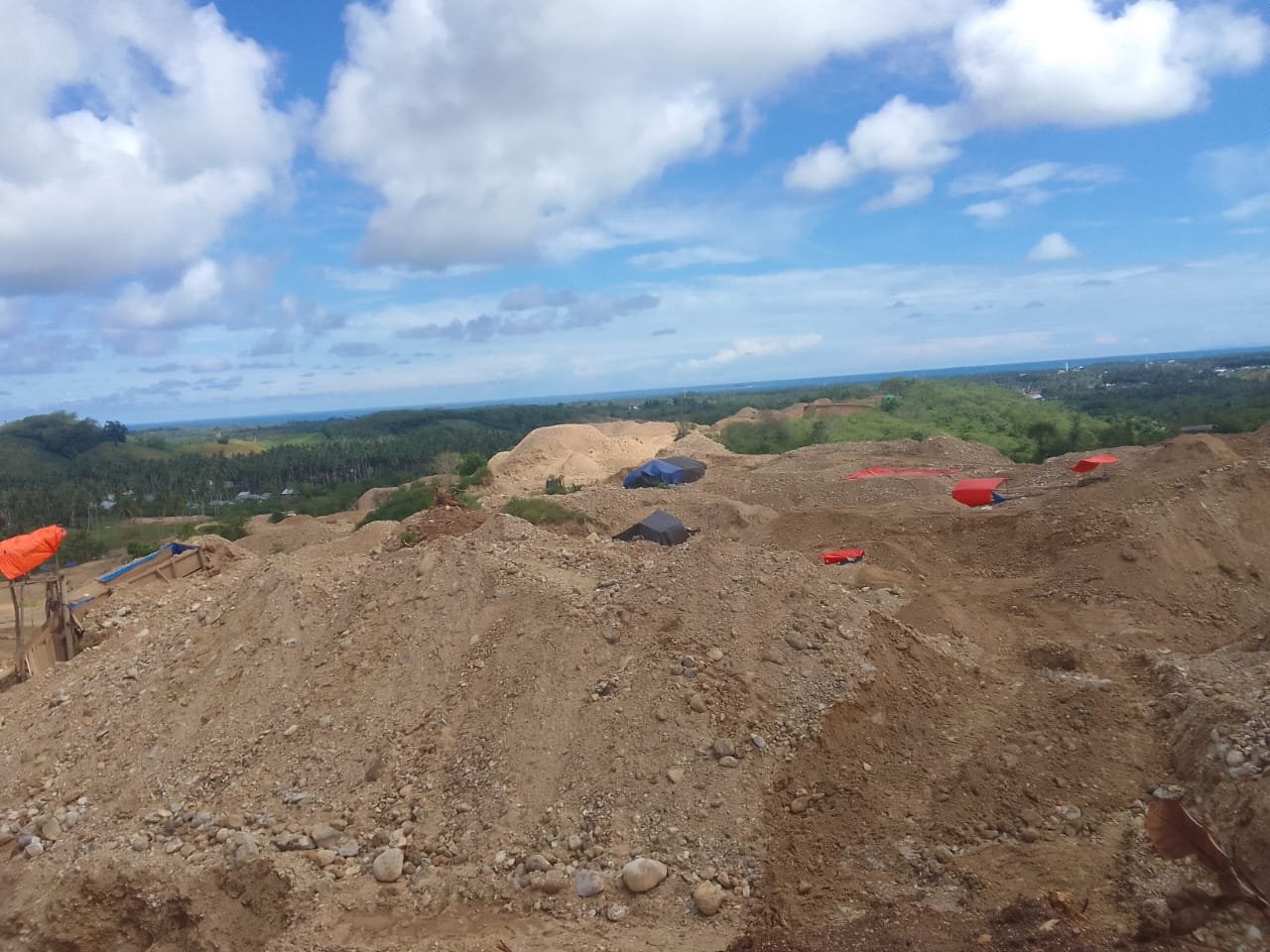 Aktivitas tambang emas tanpa izin (PETI) di Kabupaten Pohuwato, Gorontalo, mendadak lumpuh total. (Foto: Dok. Istw Hibata.id)