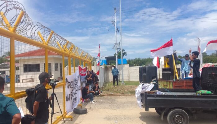 Gelar Aksi, PMII Pohuwato Minta Aktivitas Pani Gold Project Harus Berhenti!