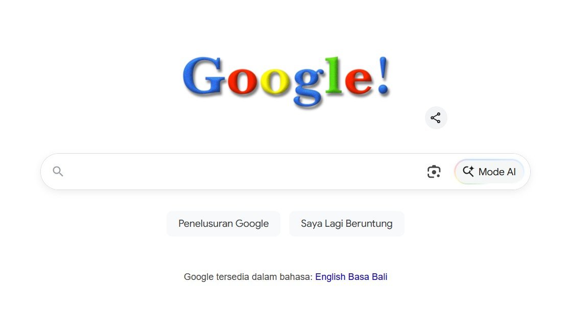 Google resmi genap 27 tahun. Meski lahir tanggal 4 September 1998/Hibata.id