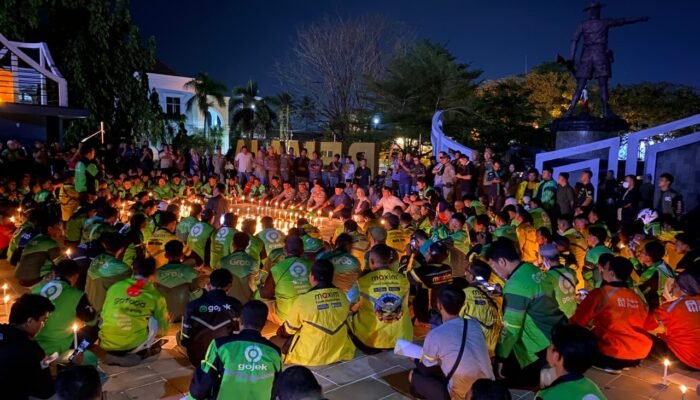 Solidaritas Ojol Gorontalo, Doa Haru Mengenang Affan Kurniawan