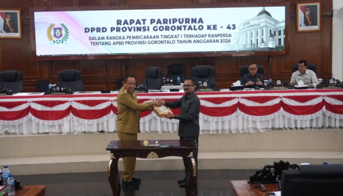 DPRD dan Pemprov Gorontalo Sepakat Lanjutkan Pembahasan Raperda APBD 2026