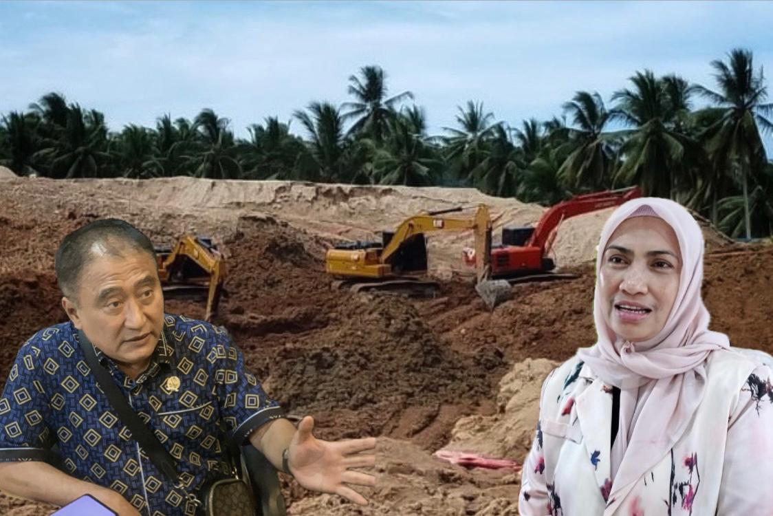 Kolase Foto - Pansus DPRD Provinsi Gorontalo Kantongi Nama Pemilik Tambang Ilegal/Hibata.id