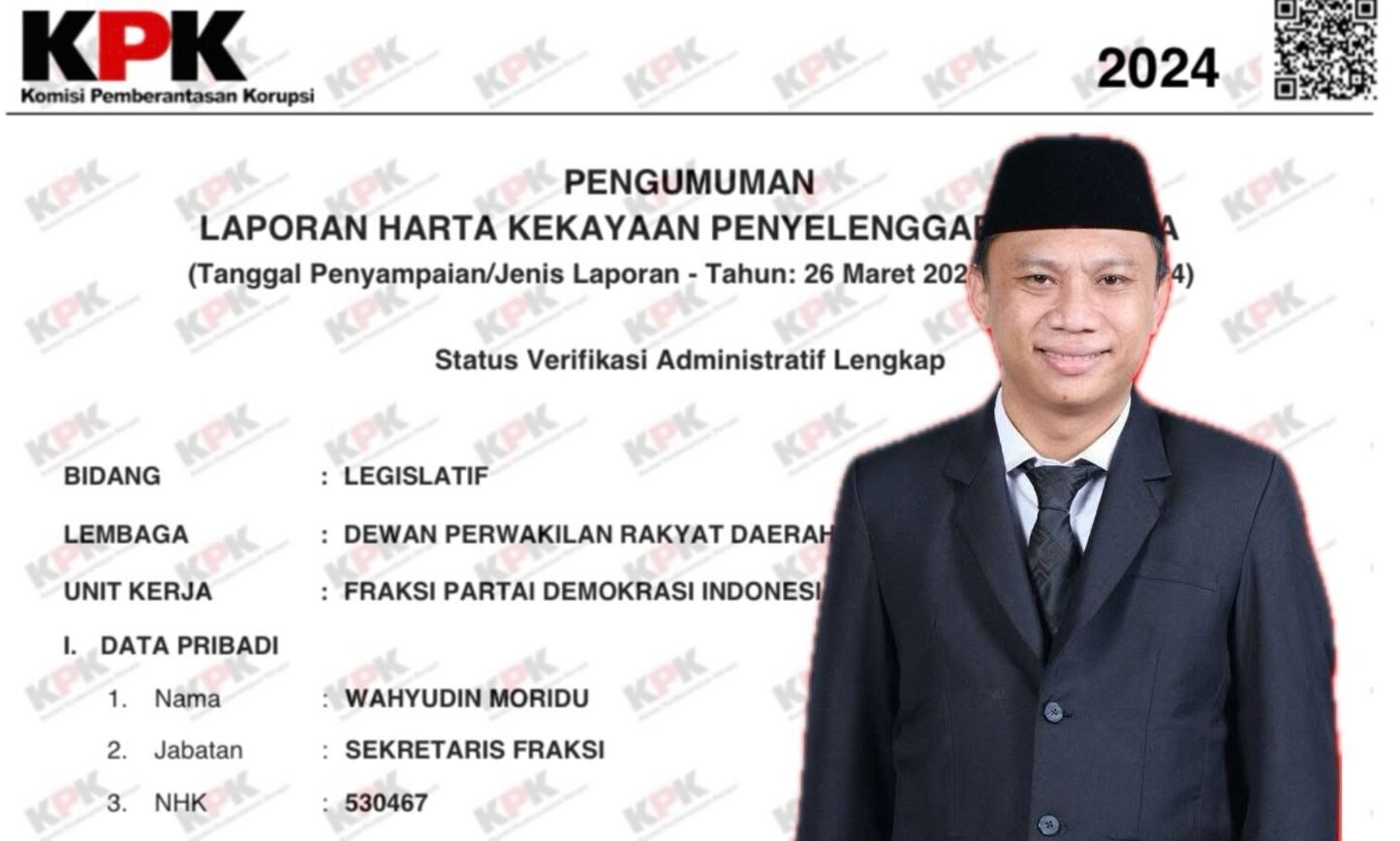 LHKPN Sekretaris Fraksi PDI Perjuangan DPRD Provinsi Gorontalo/Hibata.id