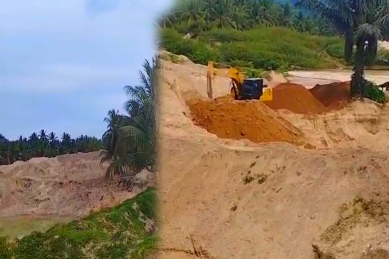 Aktivitas pertambangan emas tanpa izin (PETI) di Kecamatan Dengilo, Kabupaten Pohuwato, Gorontalo. (Foto: Dok. Istw Hibata.id)