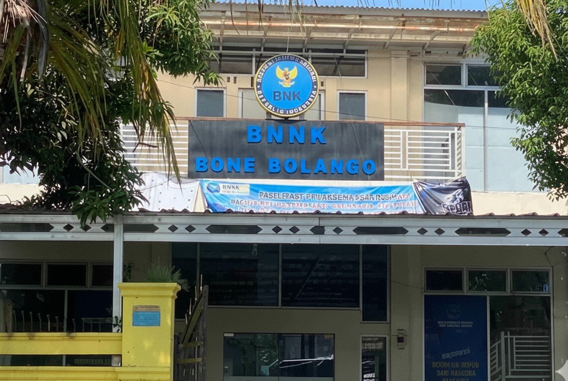 Kantor Badan Narkotika Nasional Kabupaten (BNNK) Bone Bolango yang saat ini pindah di Kota Gorontalo/Hibata.id