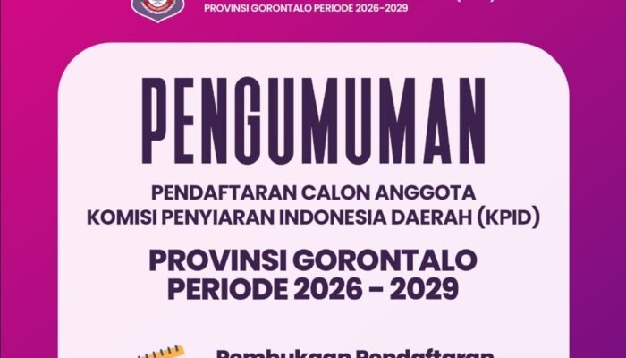 Mau Jadi Penentu Arah Siaran di Gorontalo? Yuk Daftar Seleksi KPID 2026–2029