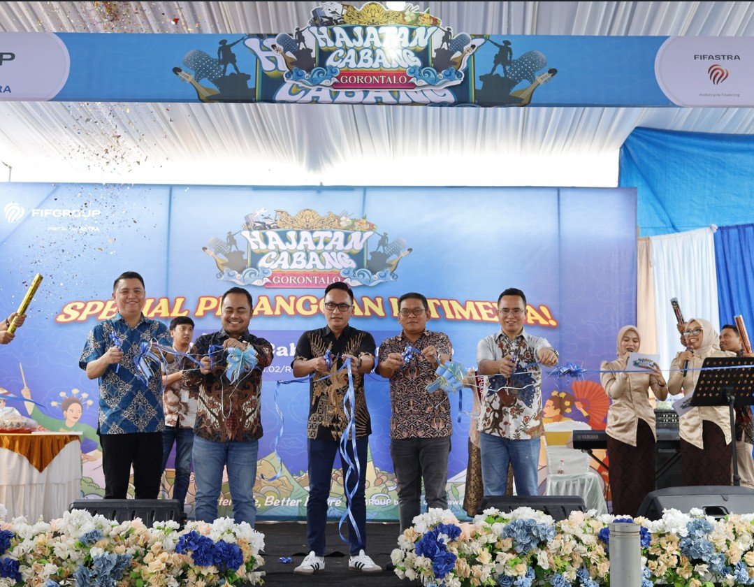 Peresmian Hajatan FIFGROUP Cabang Gorontalo oleh jajaran manajemen FIFGROUP Wilayah Sulawesi Utara (Sulut) berlokasi di Kantor Cabang Gorontalo pada Jumat, 24 Oktober 2025/Hibata.id