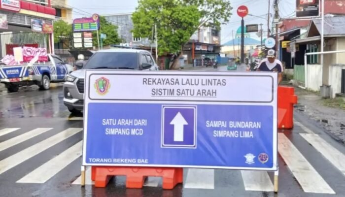 Uji Coba Satu Arah Jalan H.B. Jasin, Masukan Warga Dipertimbangkan