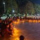 Lapangan Taruna Remaja, Kota Gorontalo, berubah jadi lautan cahaya lilin/Hibata.id