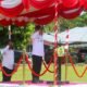 Bupati Gorontalo Sofyan Puhi memimpin upacara pembukaan TNI Manunggal Membangun Desa (TMMD) ke-126 di Lapangan Desa Tuladenggi, Kecamatan Telaga Biru. (Foto: Dok. Istw)