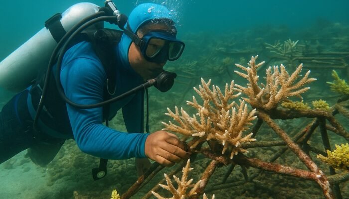 Kolaborasi Peneliti, Warga Pesisir, dan Pemerintah Pulihkan Terumbu Karang Botutonuo