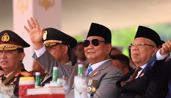 Presiden Prabowo Pimpin Upacara HUT ke-80 TNI di Monas