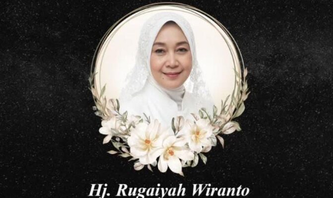 Hj. Rugaiya Usman Wiranto binti Mustafa Usman, wafat/Hibata.id