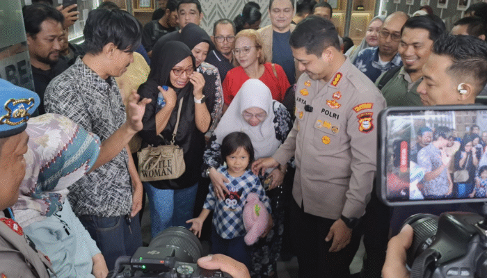 Anak Hilang di Makassar Ditemukan di Jambi, Bilqis Kini Pulang Sehat dan Ceria
