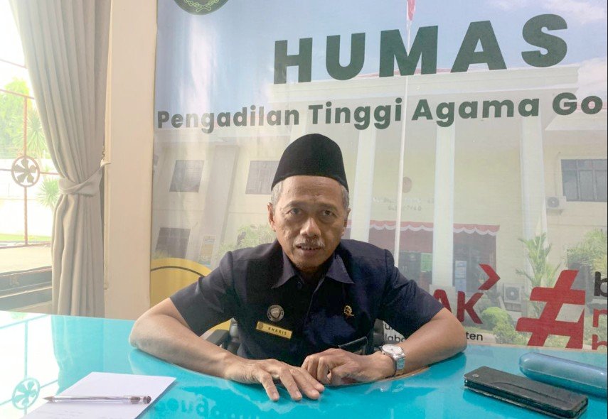 Humas PTA Gorontalo, Kharis, saat dikonfirmasi di Gorontalo Hibata.id