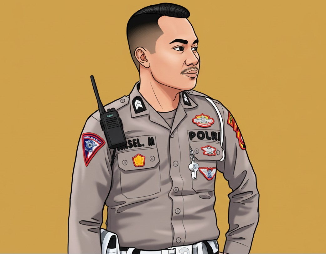 Karikatur wajah AM/Hibata.id