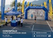 Gorontalo Half Marathon 2025 Siapkan 8 Water Station dan Water Sprinkler untuk Pelari/Hibata.id