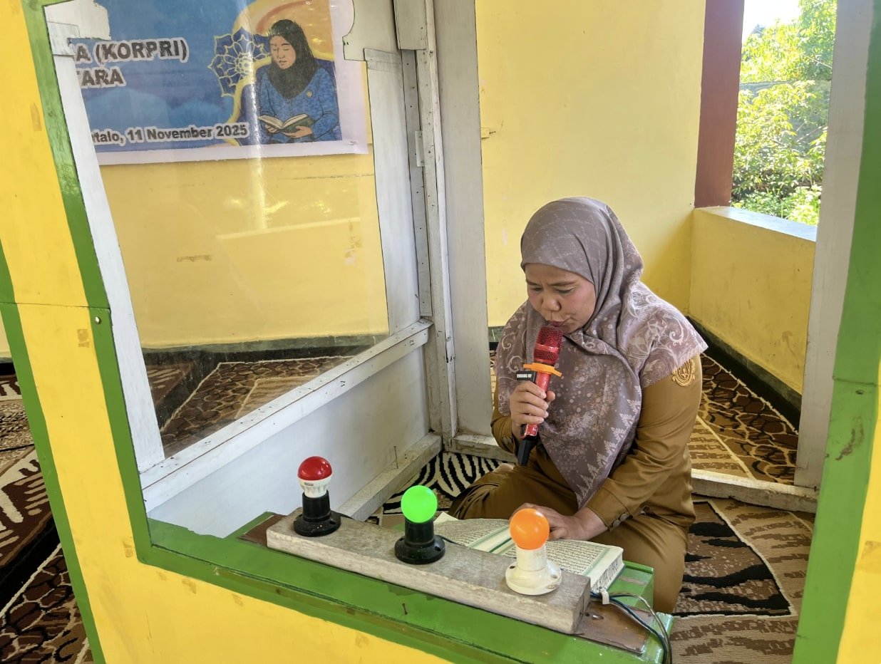 Pelaksanaan Musabaqah Tilawatil Quran (MTQ) antar aparatur sipil negara (ASN). (Foto: Humas Pemkot Gorontalo)