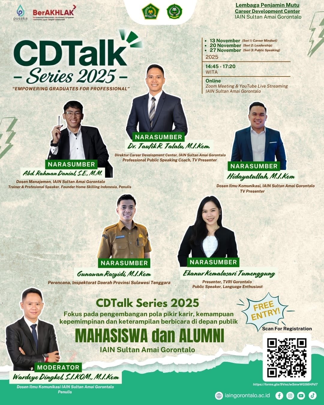 Career Development Center (CDC) IAIN Sultan Amai Gorontalo/Hibata.id