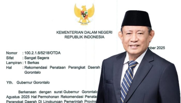 Disetujui Kemendagri, Pemprov Gorontalo Rombak Besar Struktur OPD, Berikut Daftarnya