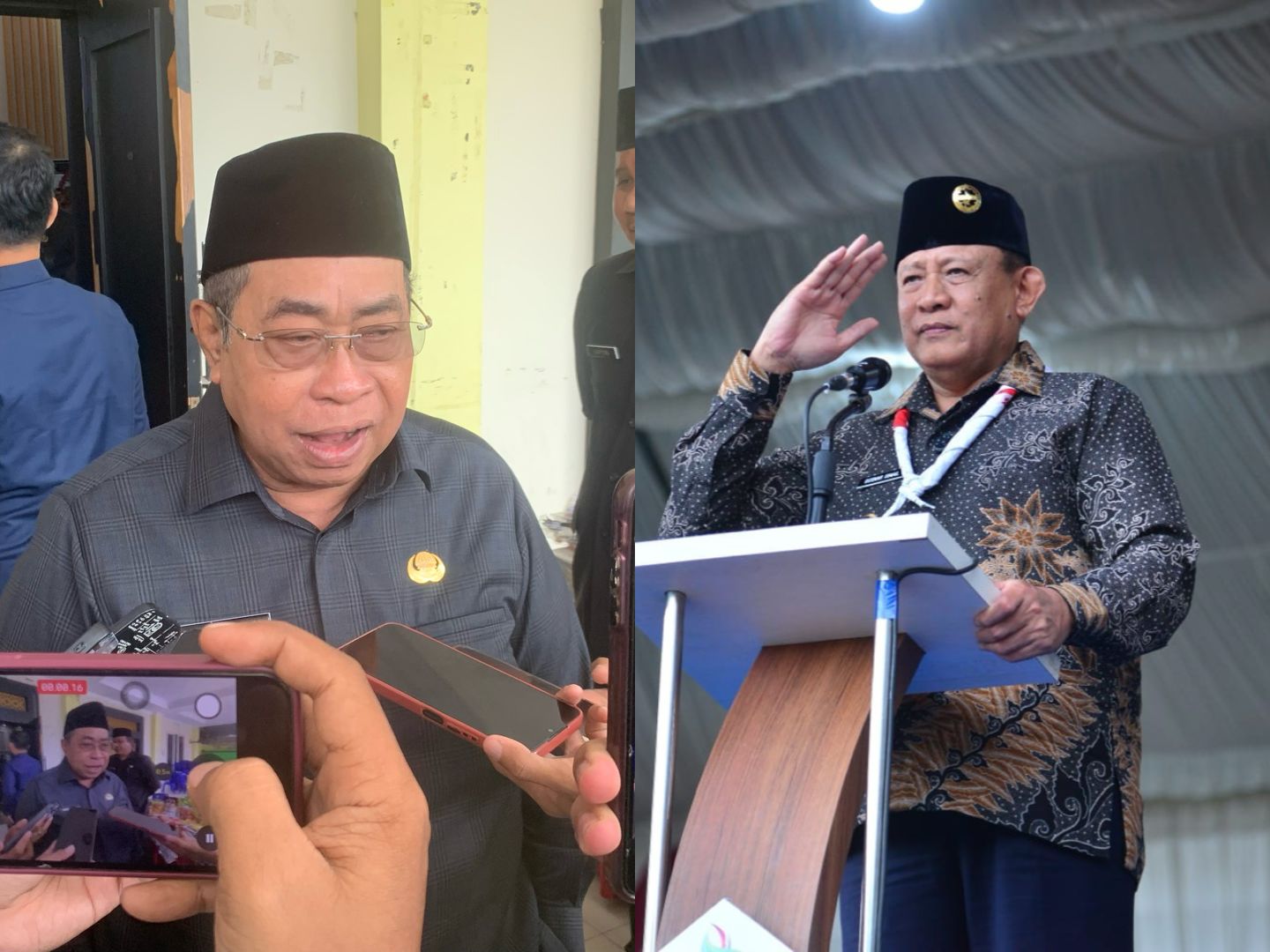 Wali Kota Gorontalo, Adhan Dambea dan Gubernur Gorontalo, Gusnar Ismail. (Foto: Istw)