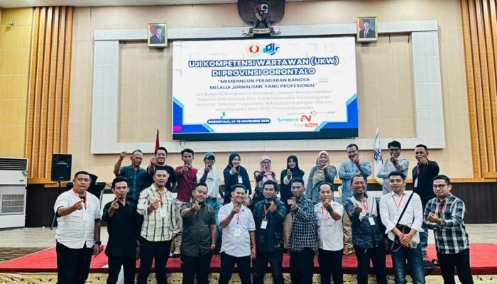 PJS Sukses Gelar UKW di Gorontalo, Tingkat Kelulusan Capai 80 Persen