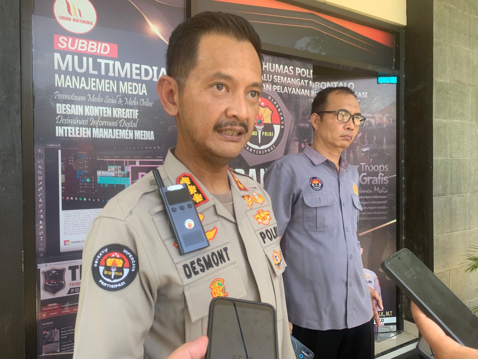 Kabid Humas Polda Gorontalo Kombes Pol Desmont Harjendro/Hibata.id