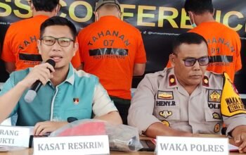 Kasatreskrim Polres Pohuwato AKP Khoirunnas, S.I.K., S.H. bersama Wakapolres Kompol Heny Mudji Rahayu/Hibata.id