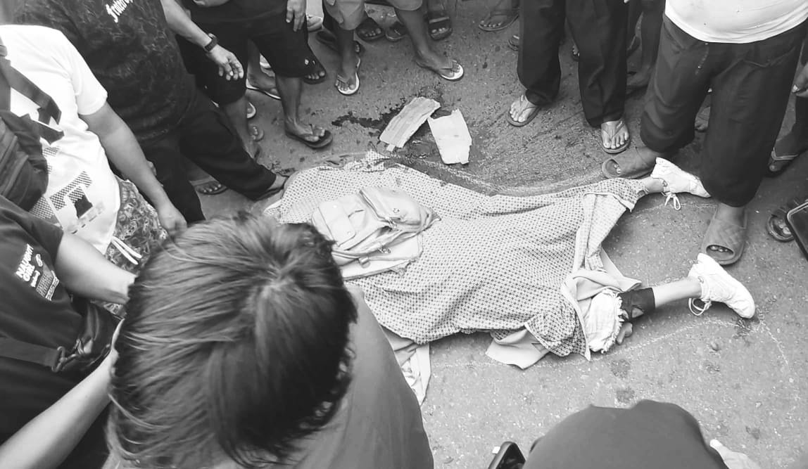 Mahasiswi UNIPO Tewas Terlindas Truk di Marisa/Hibata.id