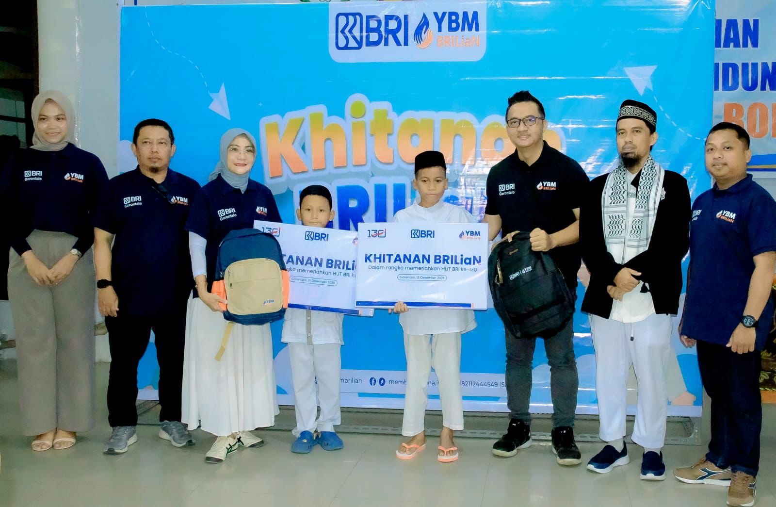 Yayasan Baitul Maal (YBM) BRIlian Gorontalo menggelar kegiatan sosial Khitanan BRIlian/Hibata.id