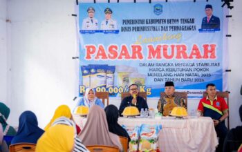 Pemerintah Kabupaten Buton Tengah (Buteng), Sulawesi Tenggara, menggelar pasar murah/Hibata.id