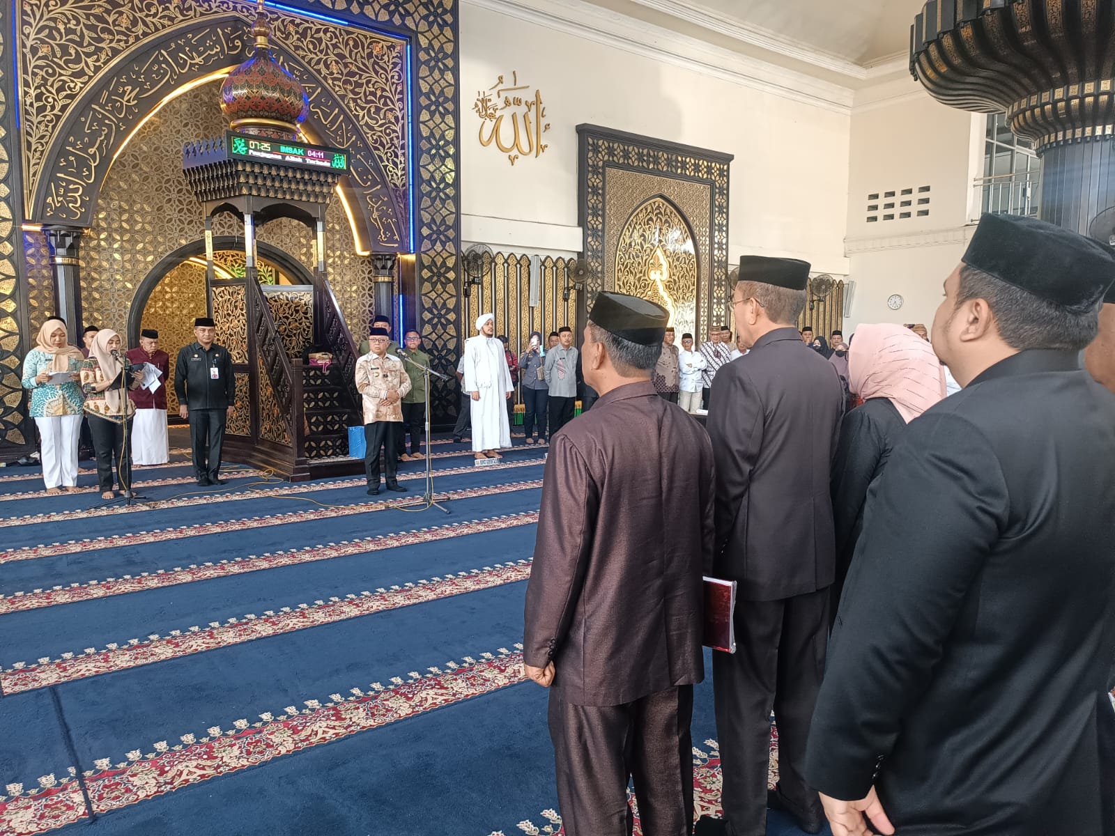 Bupati Gorontalo Resmi Lantik 91 Pejabat Administrator di Masjid Agung Baiturrahman/Hibata.id