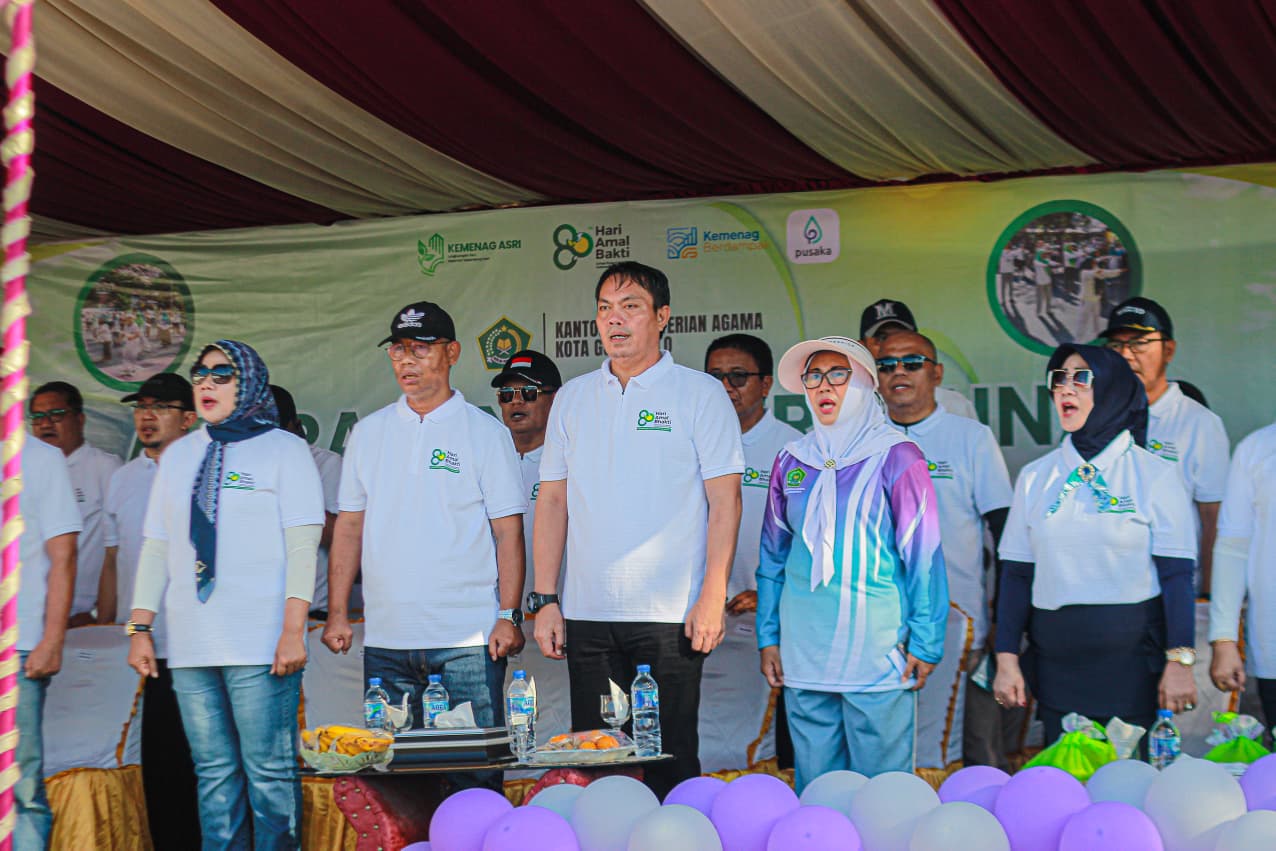 Pemerintah Kota Gorontalo dan Kementerian Agama memperkuat sinergi dalam peringatan Hari Amal Bakti (HAB) ke-80 Kemenag, Senin, 22 Desember 2025. (Foto: Rendi A Rahman/Hibata.id)