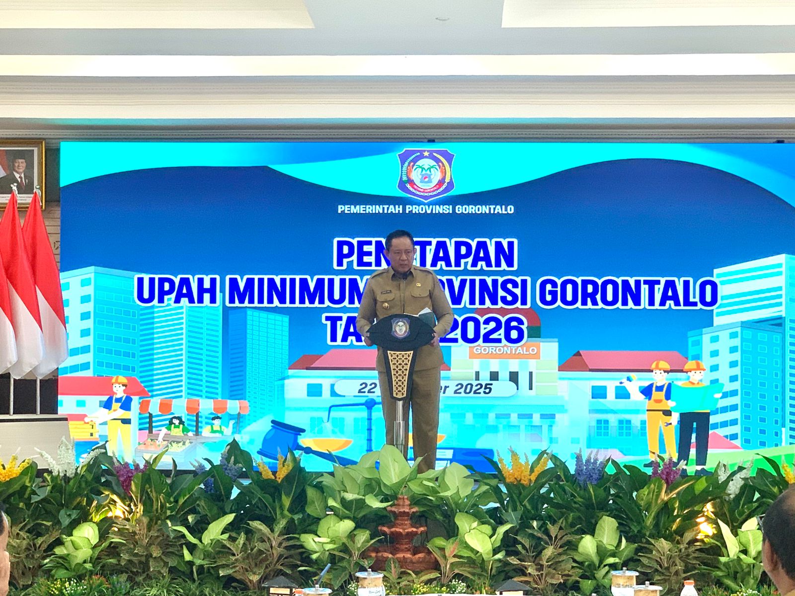 Gubernur Gusnar Ismail menyatakan, penetapan UMP 2026 dilakukan melalui proses panjang/Hibata.id