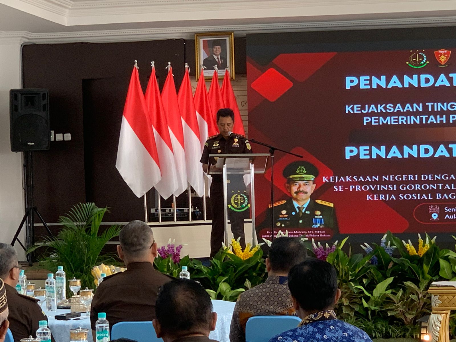 Kepala Kejaksaan Tinggi (Kejati) Gorontalo Riyono mengimbau seluruh jajaran Kejaksaan Negeri di Provinsi Gorontalo untuk jaga integritas/Hibata.id