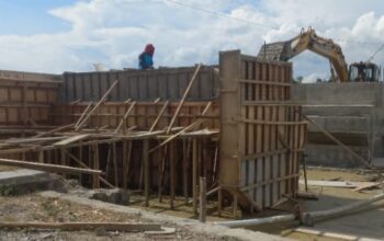 Proyek penanganan bencana Jembatan Bulili, Kecamatan Duhiadaa. (Foto: Istw)